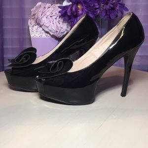 Black Heels with a Bow